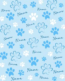 Dog Paw Print Bone-2