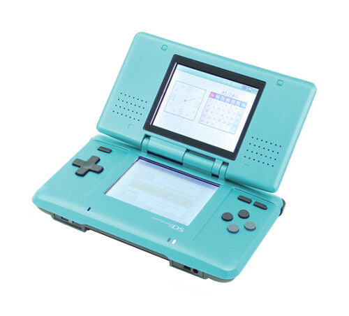 Original Nintendo DS Turquoise Blue Handheld Gaming Console - Portable Gaming for Kids & Adults, Perfect for Travel & Home Entertainment