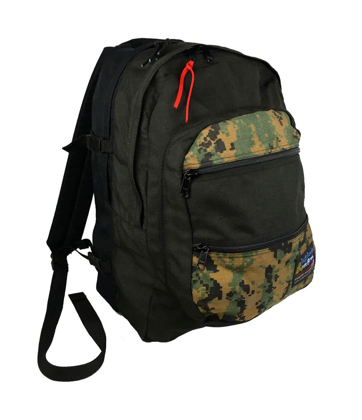 TouCom Premium Laptop Backpack - Durable Made in USA Design - Black/Burgundy - Perfect for Work, Travel & School
