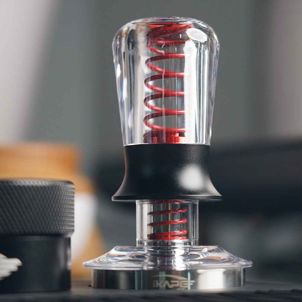 Premium Transparent Coffee Tamper - 58mm Calibrated Espresso Tamper for Barista & Home Use - Perfect for Espresso Machines, Coffee Shops & Home Brewing