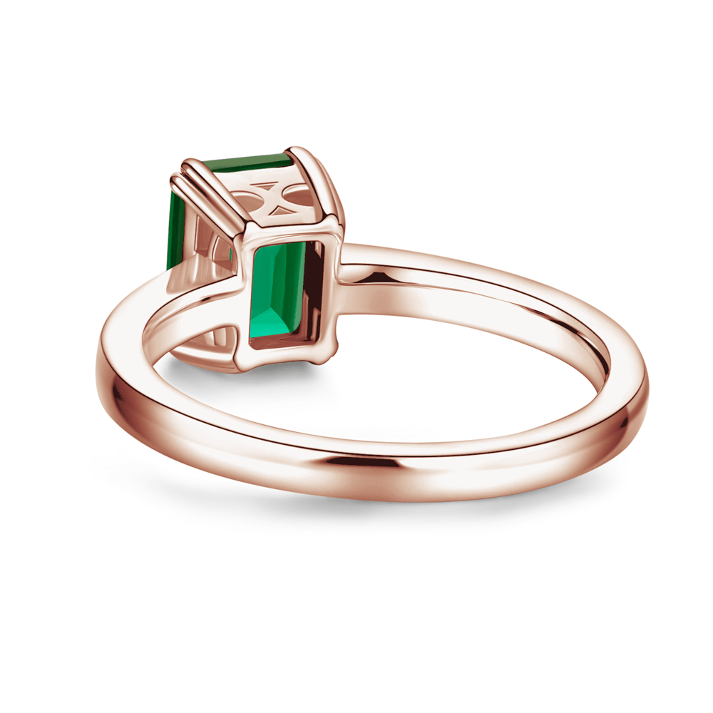 Exquisite Petite Micropavé Emerald Cut Emerald Ring for Women - Elegant Wedding, Engagement & Anniversary Jewelry Gift