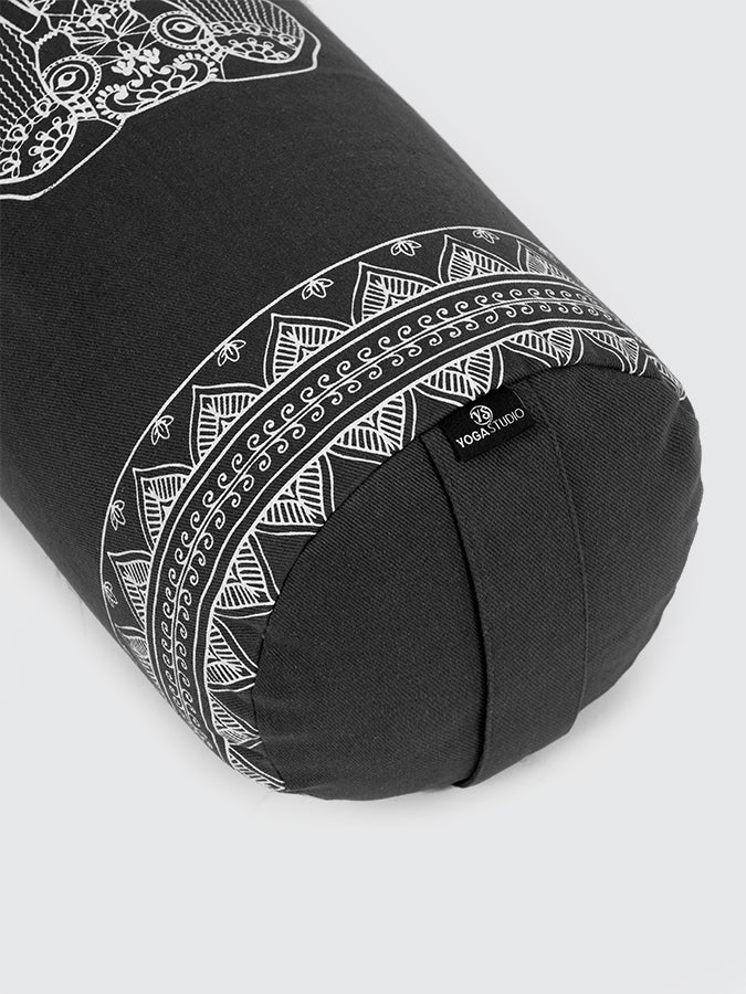 Organic Buckwheat Meditation Bolster Cushion for Yoga & Zen - Supportive Elephant Pillow for Home Studio, Meditation & Relaxation - Perfect for Yoga, Reiki & Stress Relief