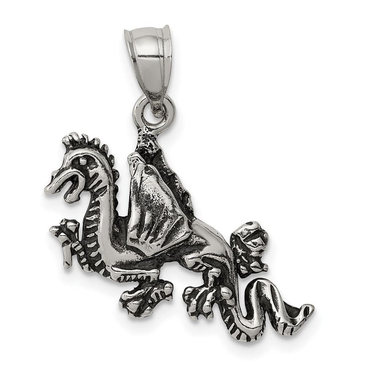 925 Sterling Silver Oxidized Flying Dragon Pendant Necklace for Women | Handcrafted Jewelry | Perfect for Gifts, Parties & Boho Fashion