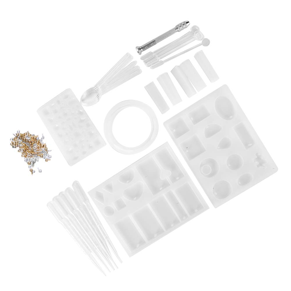 DIY Silicone Craft Casting Molds for Metal Bracelets - Reusable Jewelry Making Molds for Kids & Girls - Perfect for Handmade Jewelry, DIY Crafts, and Gift Making Projects