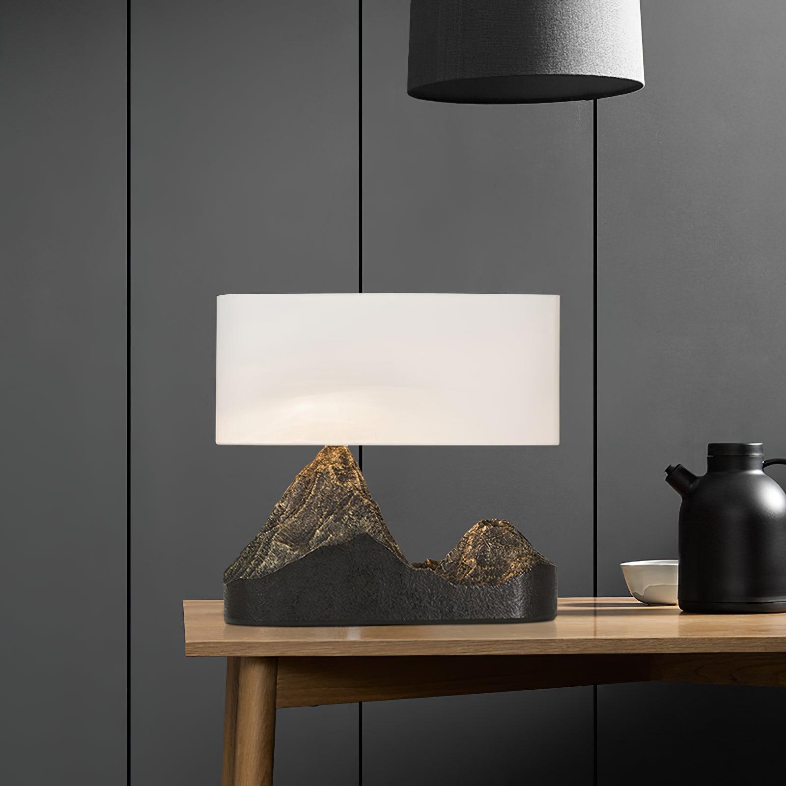 Modern Landscape Table Lamp - Adjustable LED Desk Light for Home Office, Bedroom & Living Room - Perfect for Reading, Working & Decor