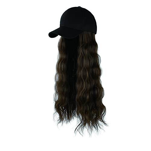 black hat+light brown hair