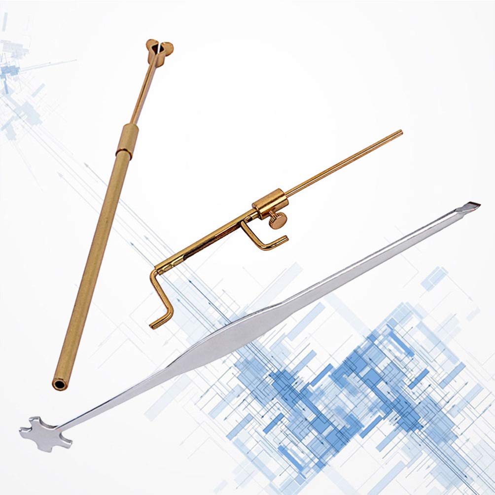 Premium Violin Repair Tool Kit - Portable Metal Sound Brass Luthier Tools for Violin & Viola - Professional Measuring Calipers, Hotfix Instruments & Accessories - Perfect for Instrument Maintenance, Setup & DIY Repairs at Home or Studio