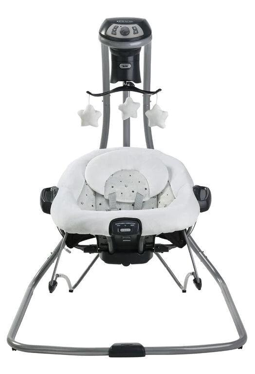 Graco® DuetConnect® LX Multi-Direction Baby Swing with Adjustable Speeds & Soothing Vibrations – Perfect for Nursery, Living Room & On-the-Go Parenting