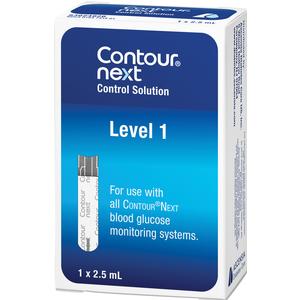 Contour Next Control Solution Low 2.5ml - Calibration Fluid for Bayer Contour Next Glucose Test Strips | Diabetic Blood Sugar Monitoring at Home