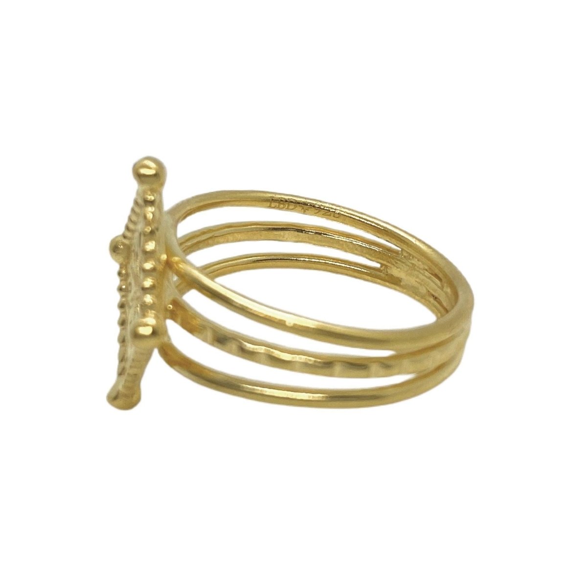 Laihas Prestige Diamond Dust Boho Gold Ring for Women - Elegant Stackable Statement Jewelry for Party, Wedding & Everyday Wear