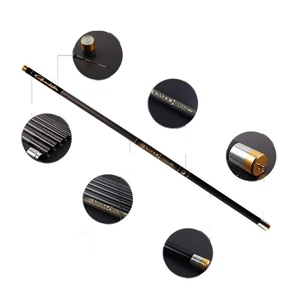 Super Hard Ultralight Carbon Fishing Rod 8-15 Meters Long Distance Big Fish Pole - Perfect for Saltwater & Freshwater Fishing, Surf Casting, and Offshore Angling