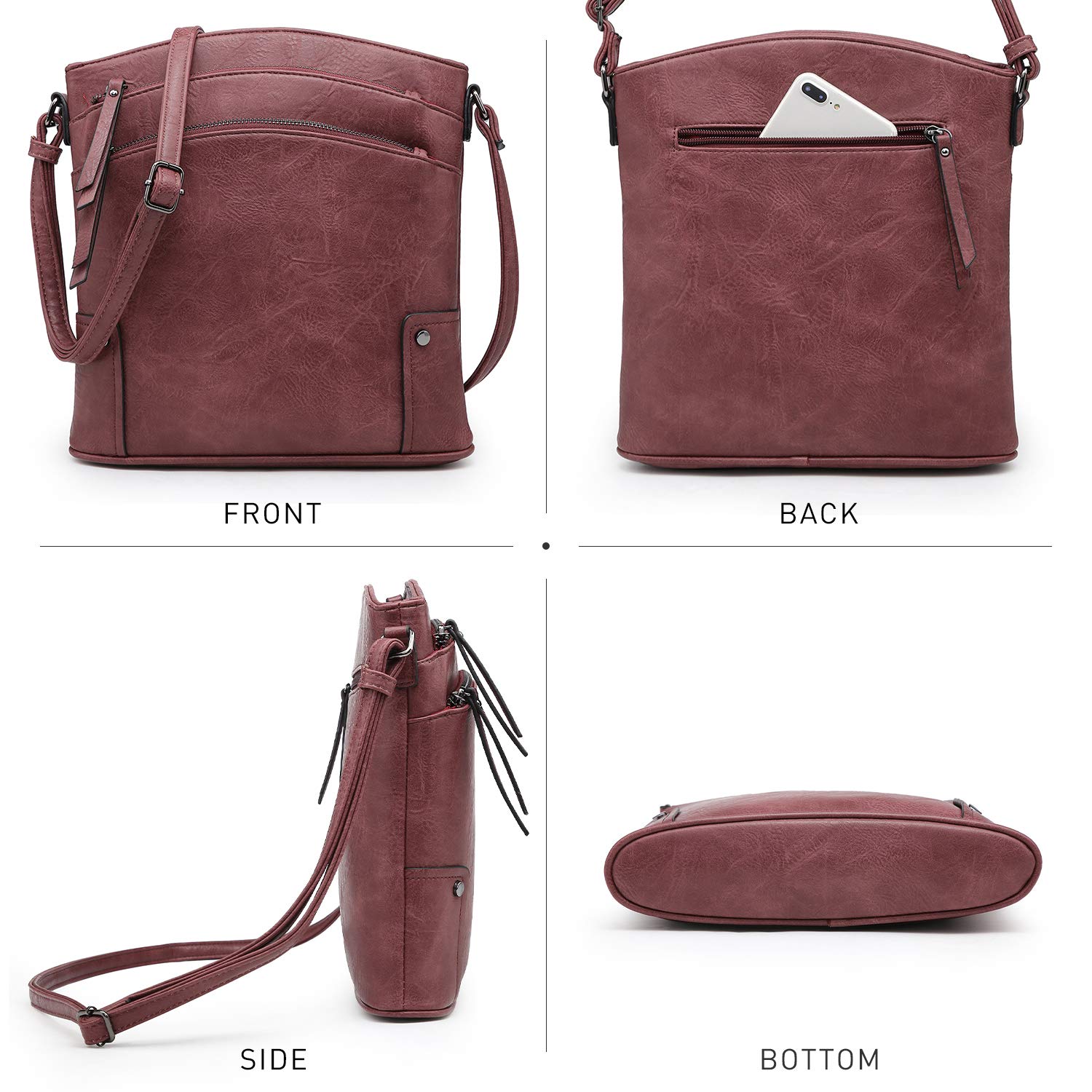 VONMAY Women's Crossbody Bag with Multiple Pockets - Stylish Shoulder Purse for Everyday Use, Travel & Shopping