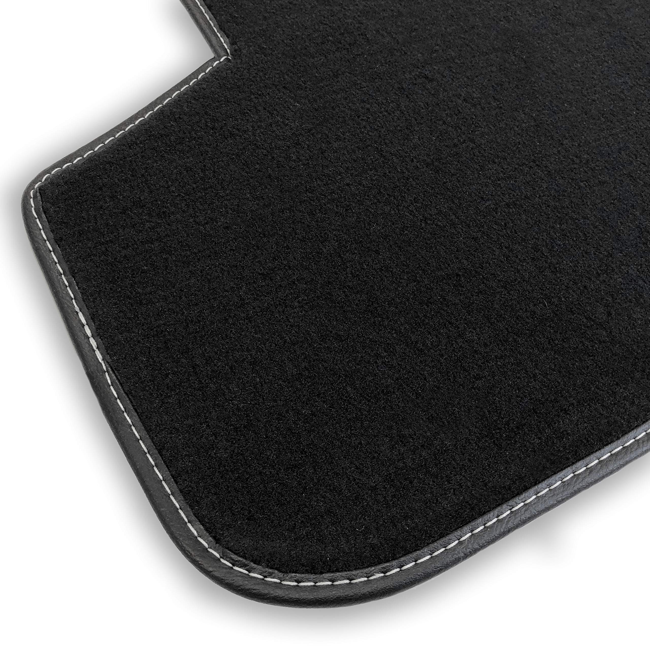 Premium Custom-Fit Carpeted Floor Mats for Corvette C7 2014-2019 - Luxury Car Floor Liners with Flags Design (Charcoal, Convertible Grand Sport) | Perfect for Road Trips & Car Shows