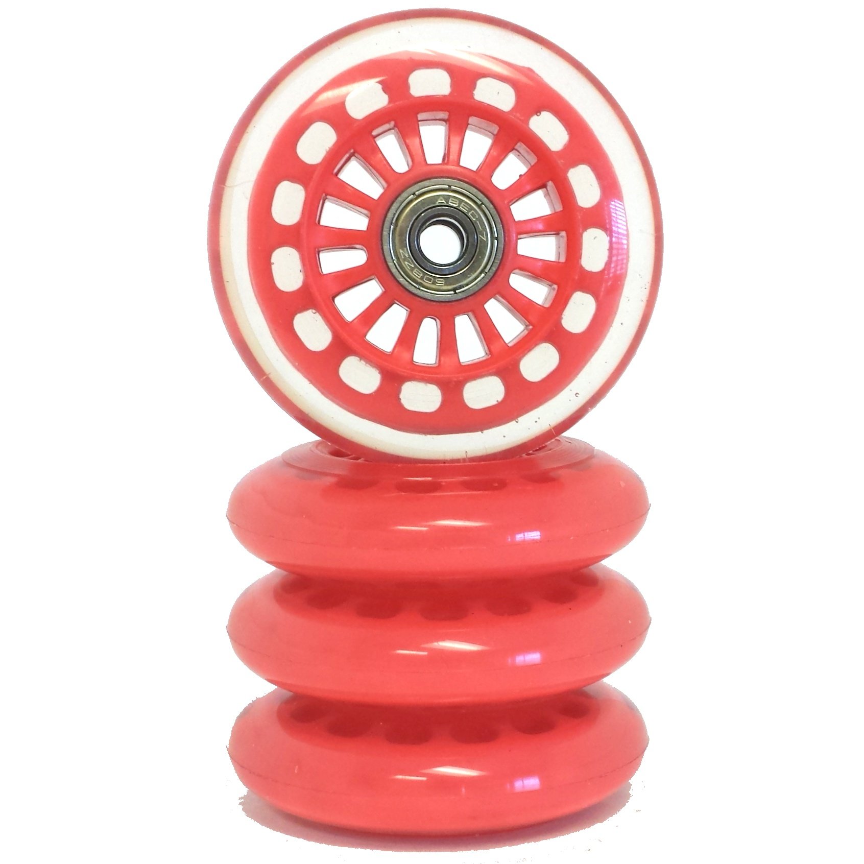 Wiggle Car PU Replacement Wheels - Red - Durable Polyurethane Wheels for Kids Ride-On Toys - Perfect for Indoor & Outdoor Play