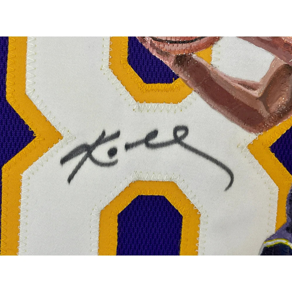Kobe Bryant Autographed Lakers #8 Purple Nike Jersey - Framed with UDA Upper Deck COA - Perfect for Sports Memorabilia Collectors & Lakers Fans