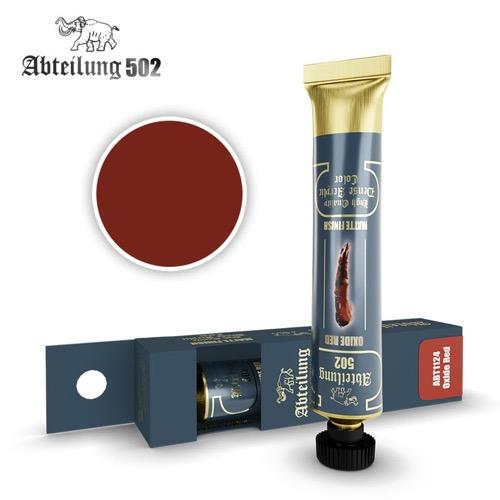 ABT1124 Oxide Red Dense Acrylic Paint - 20mL Tube for Artists & Hobbyists - Perfect for Canvas Painting, DIY Crafts & Model Making
