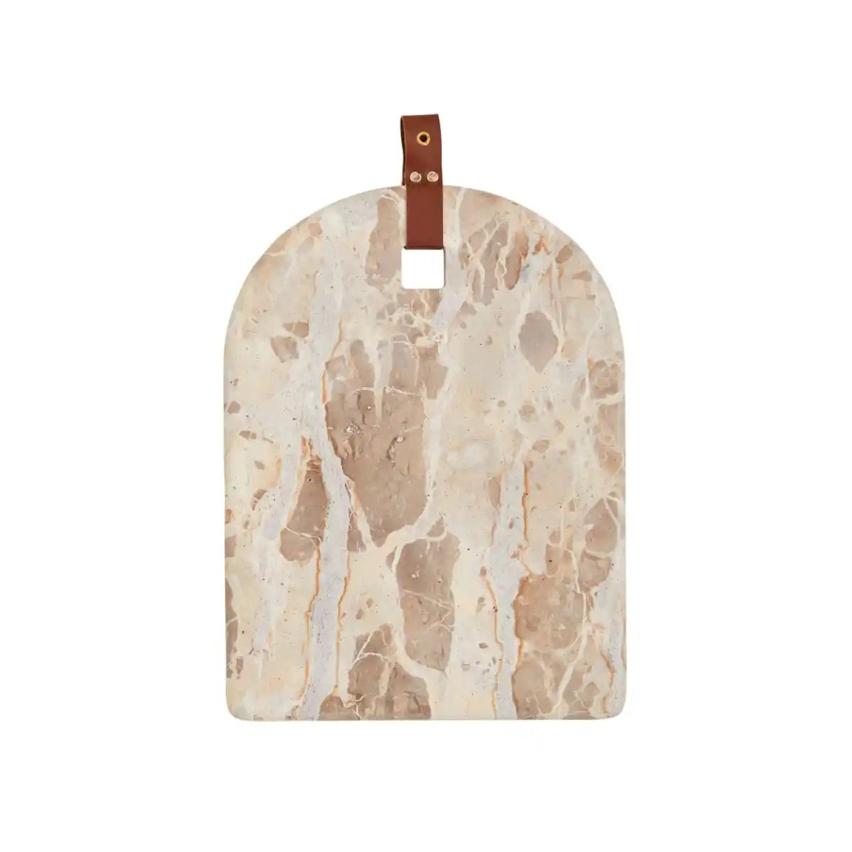 Premium Arch Tan Marble Cutting Board - Non-Slip Kitchen Chopping Board for Fruits, Vegetables & Meats - Perfect for Home Cooking, Meal Prep & Gourmet Presentation