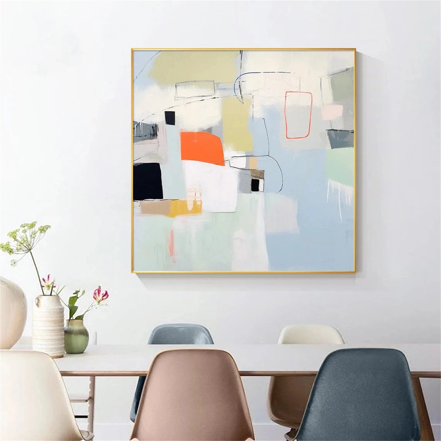 Abstract Painting #AB 293 - Modern Wall Art for Home & Office Decor - Perfect for Living Room, Bedroom or Workspace