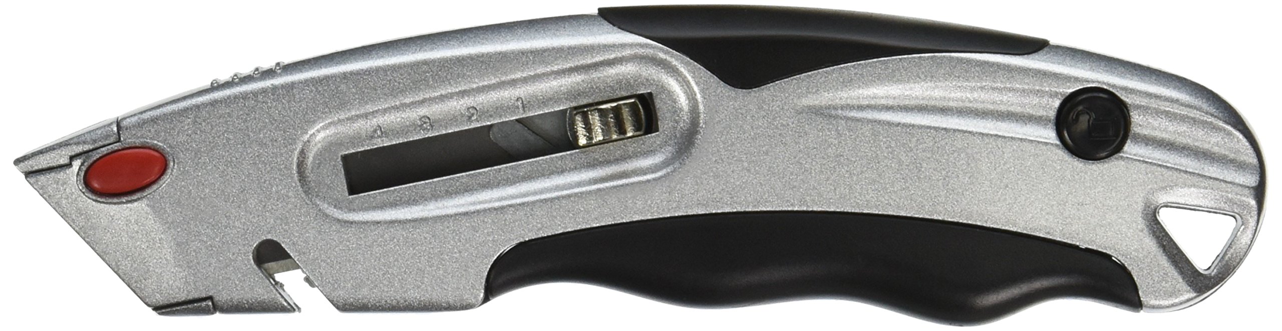 Easy Change Blade Utility Knife - Heavy Duty Retractable Safety Cutter for Box Opening, Crafting & DIY Projects | Quick-Release Replacement Blades