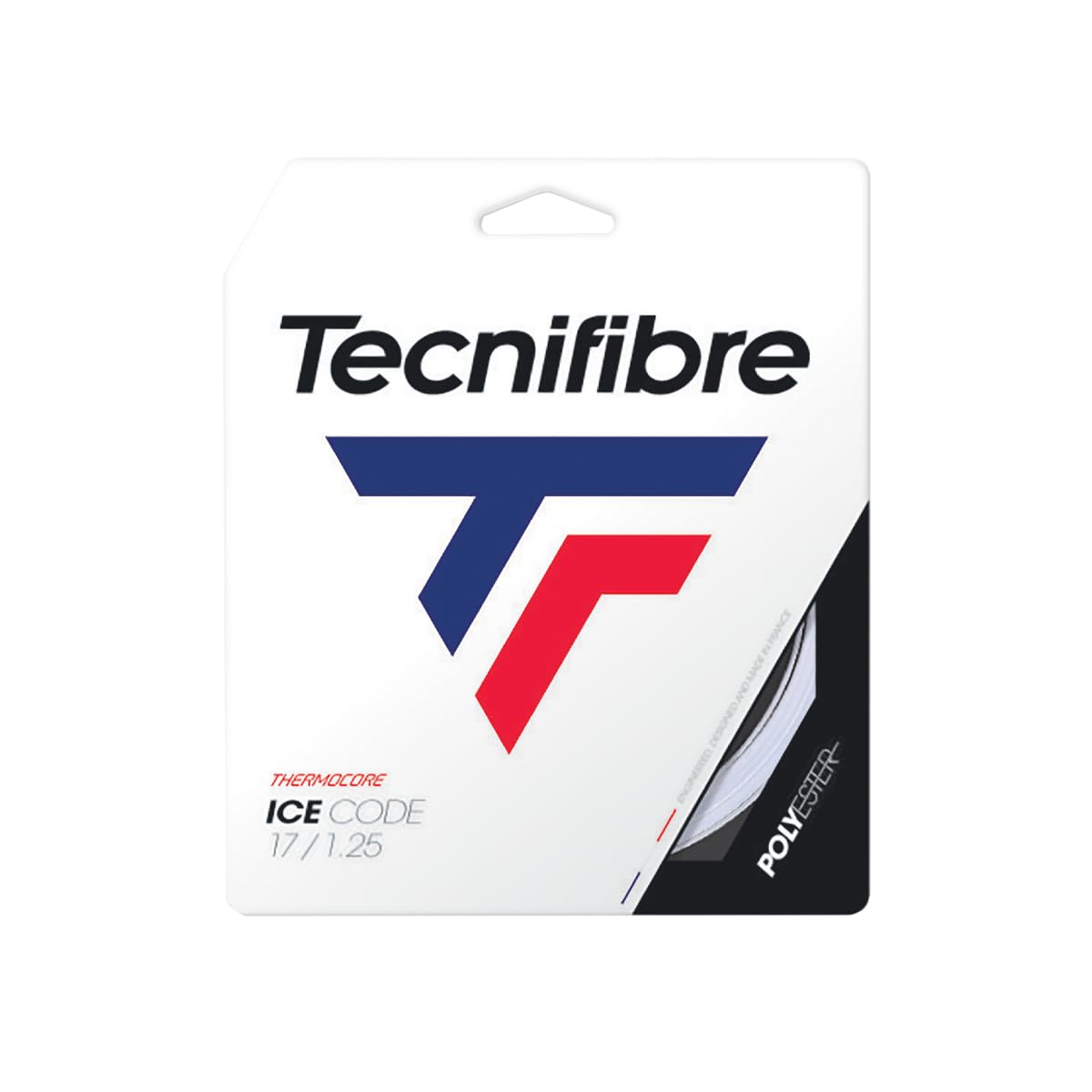 Tecnifibre Ice Code Tennis String - High Performance Polyester String for Spin & Control | Perfect for Competitive Play & Advanced Players