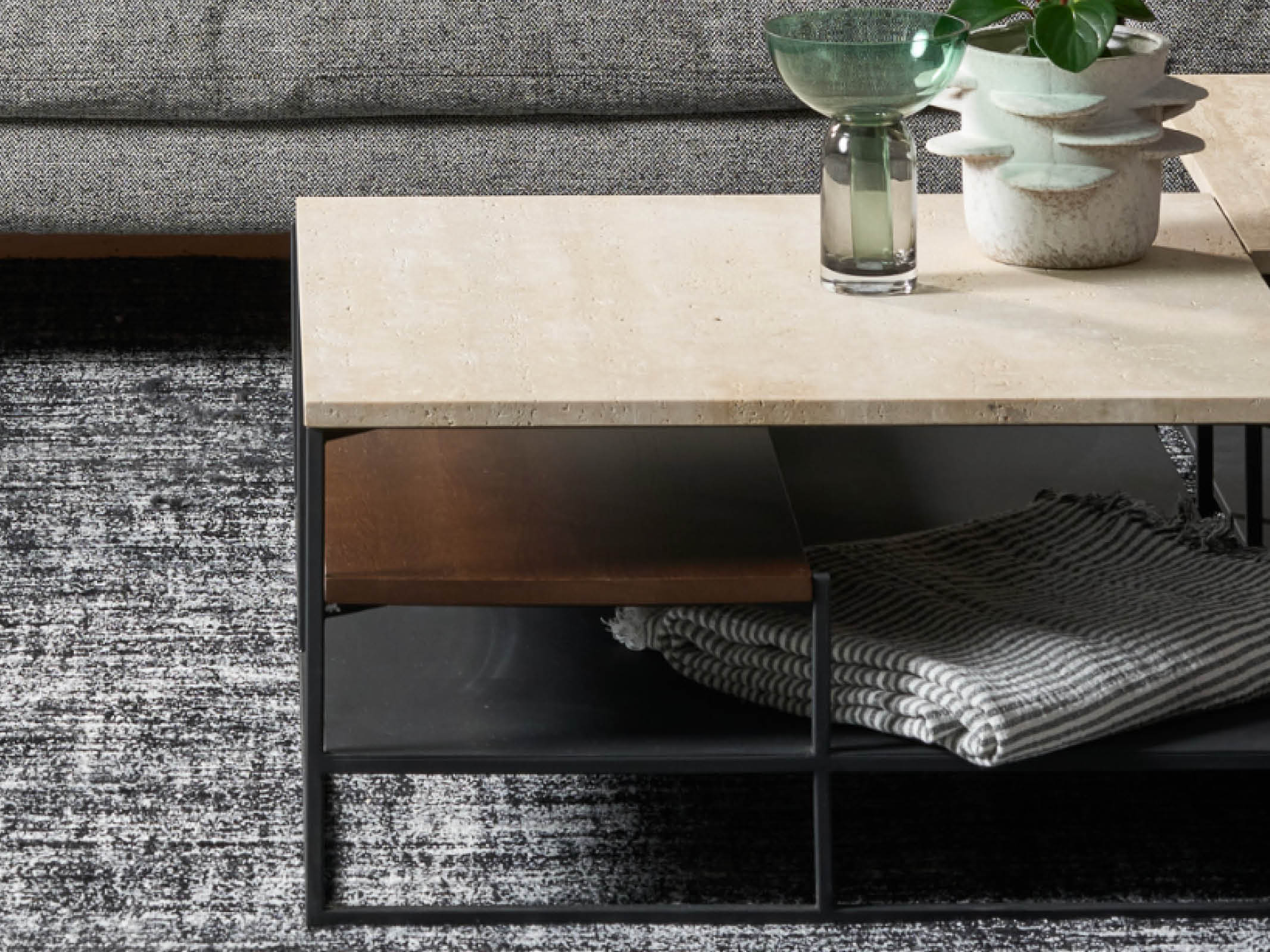 Modern Podium Coffee Table - Mid-Century Style Lift Top Living Room Furniture for Home Decor, Office & Lounge Use