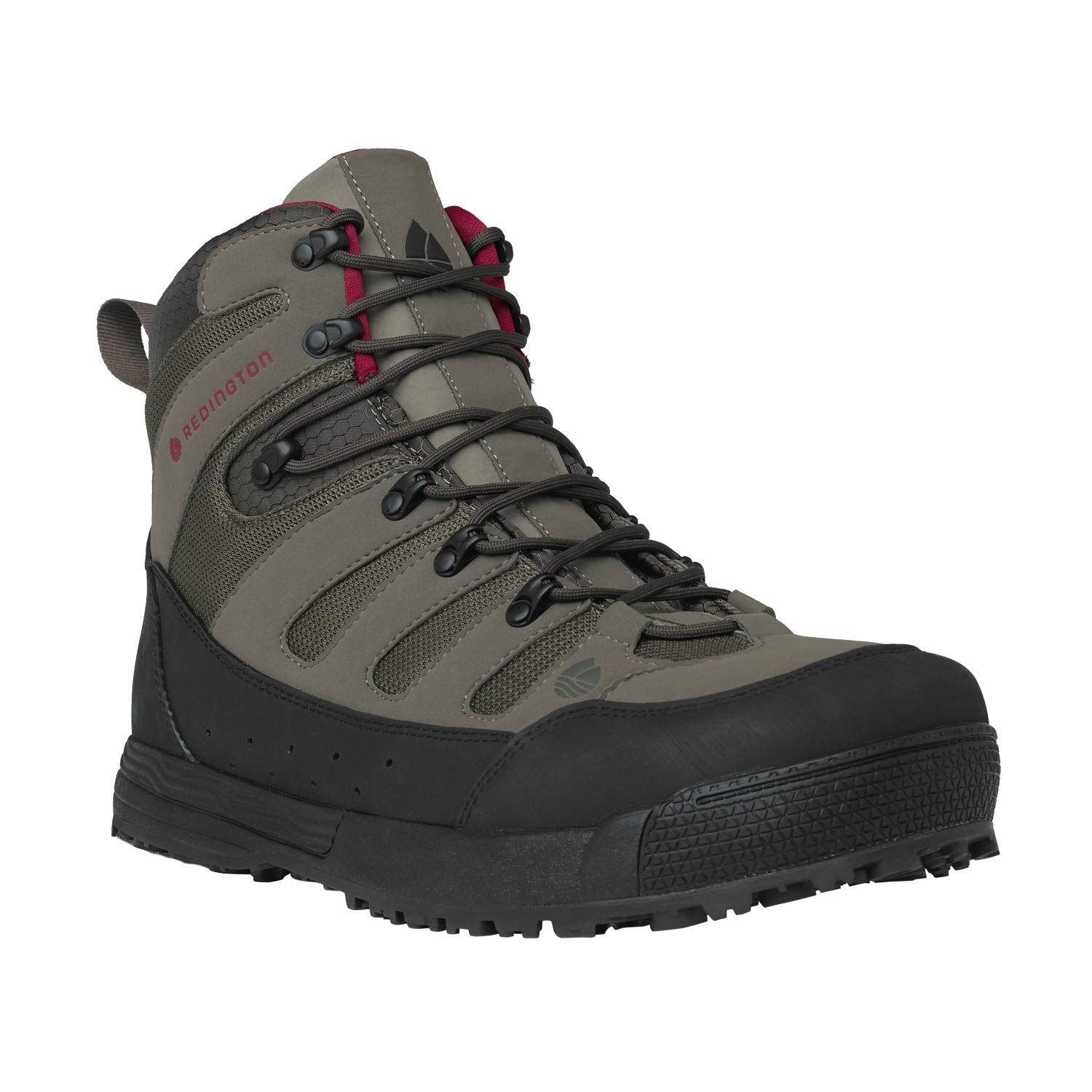 Redington Forge Wading Boots for Fly Fishing - Sticky Rubber Sole, Riverbed Grip, Size 8 - Perfect for Stream Fishing & Rocky Riverbeds
