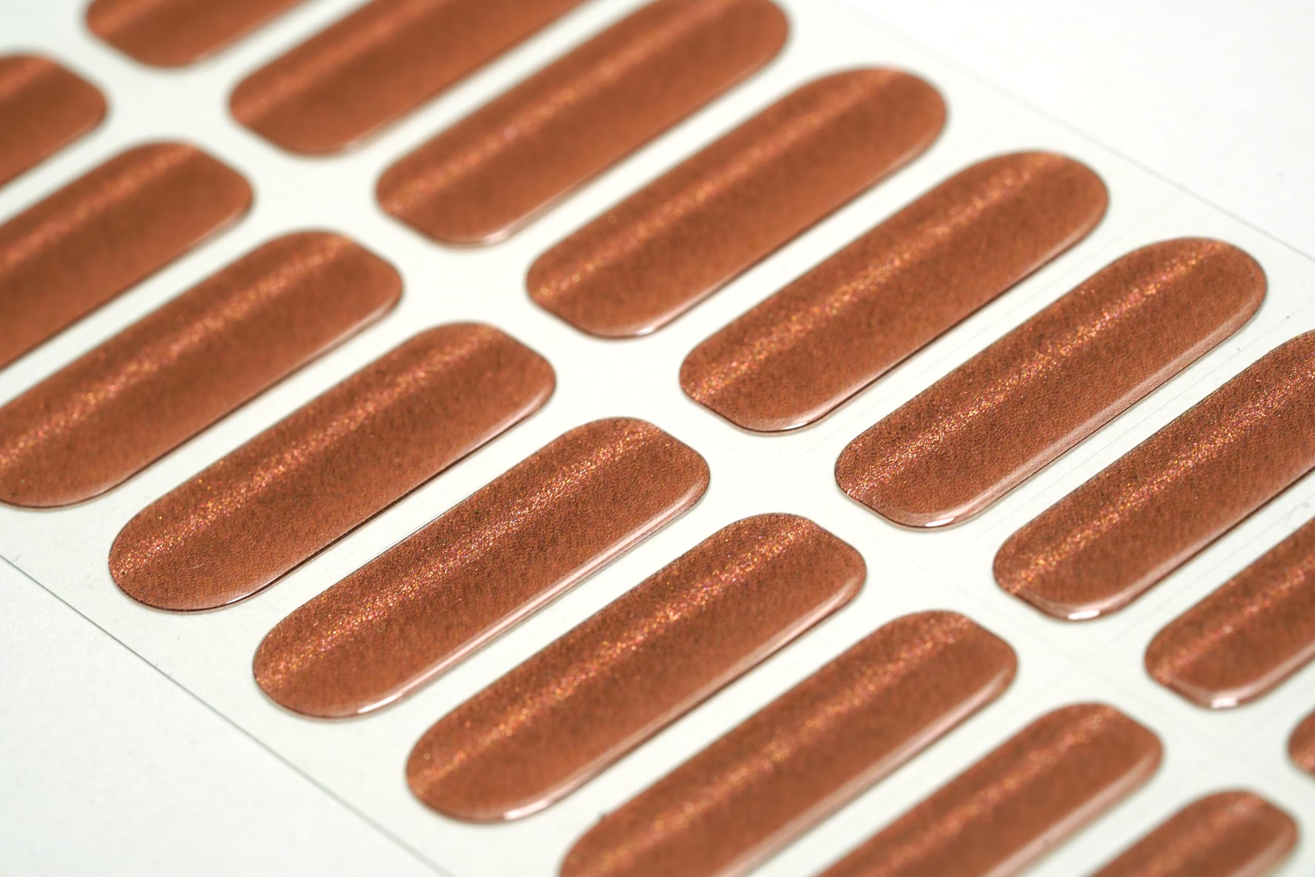 22 Premium Semi-Cured Gel Nail Polish Strips with Application Accessories (Nude Cat-Eye) - Perfect for Home Manicures & Special Occasions