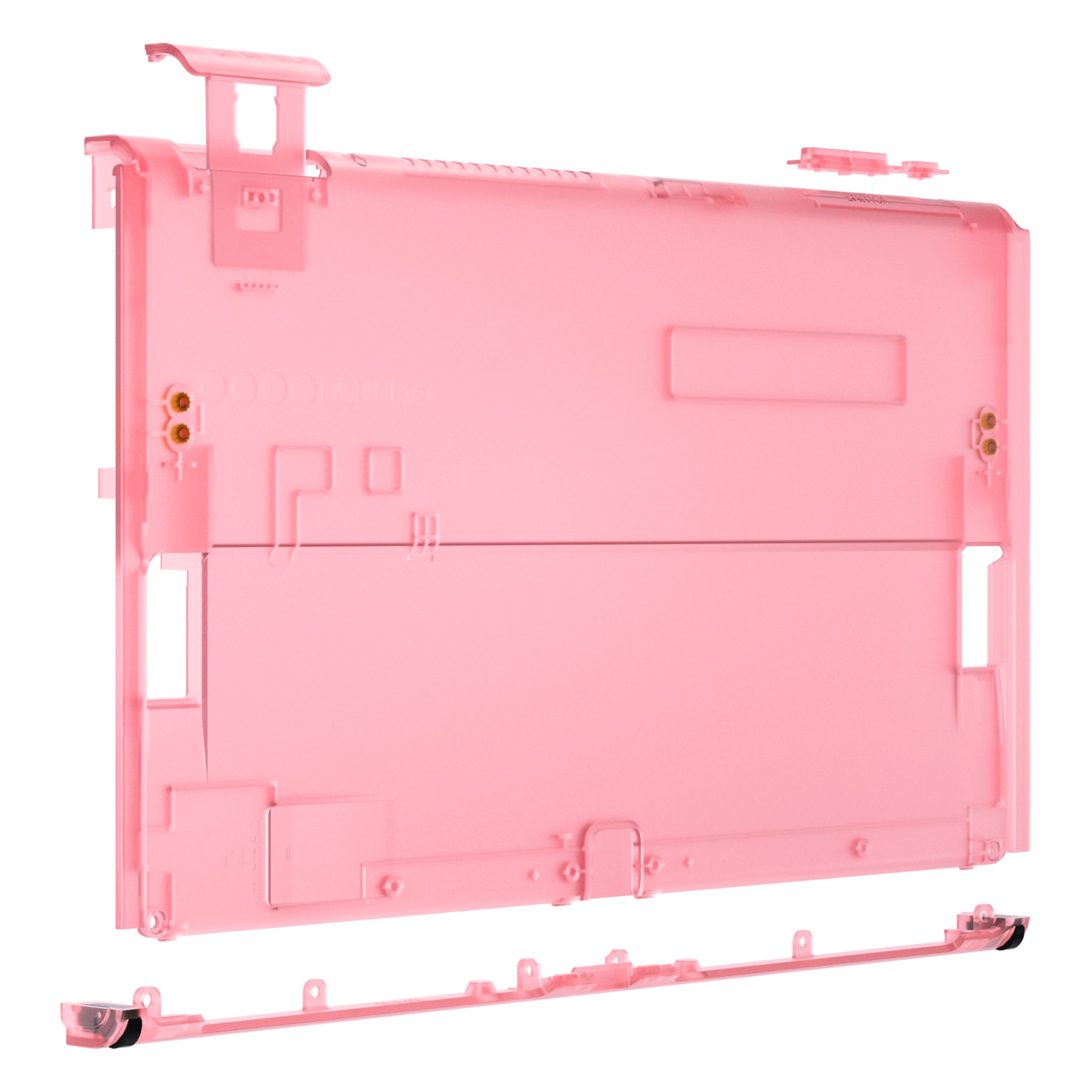 eXtremeRate Replacement Back Plate for Nintendo Switch OLED Console - Cherry Pink | Custom Shell Cover for Switch OLED | Gaming Accessories for Enhanced Protection & Style