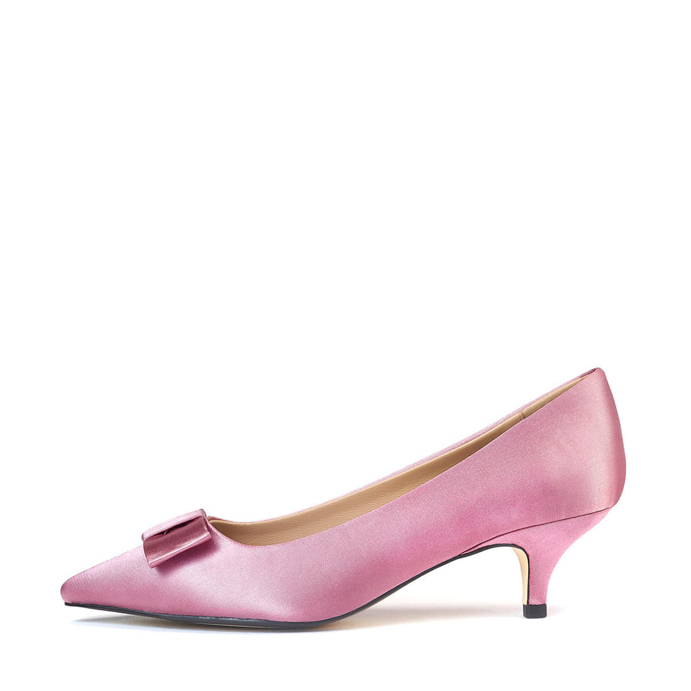 Elegant Jacqueline Satin Pink Dress - Perfect for Weddings, Parties & Special Occasions