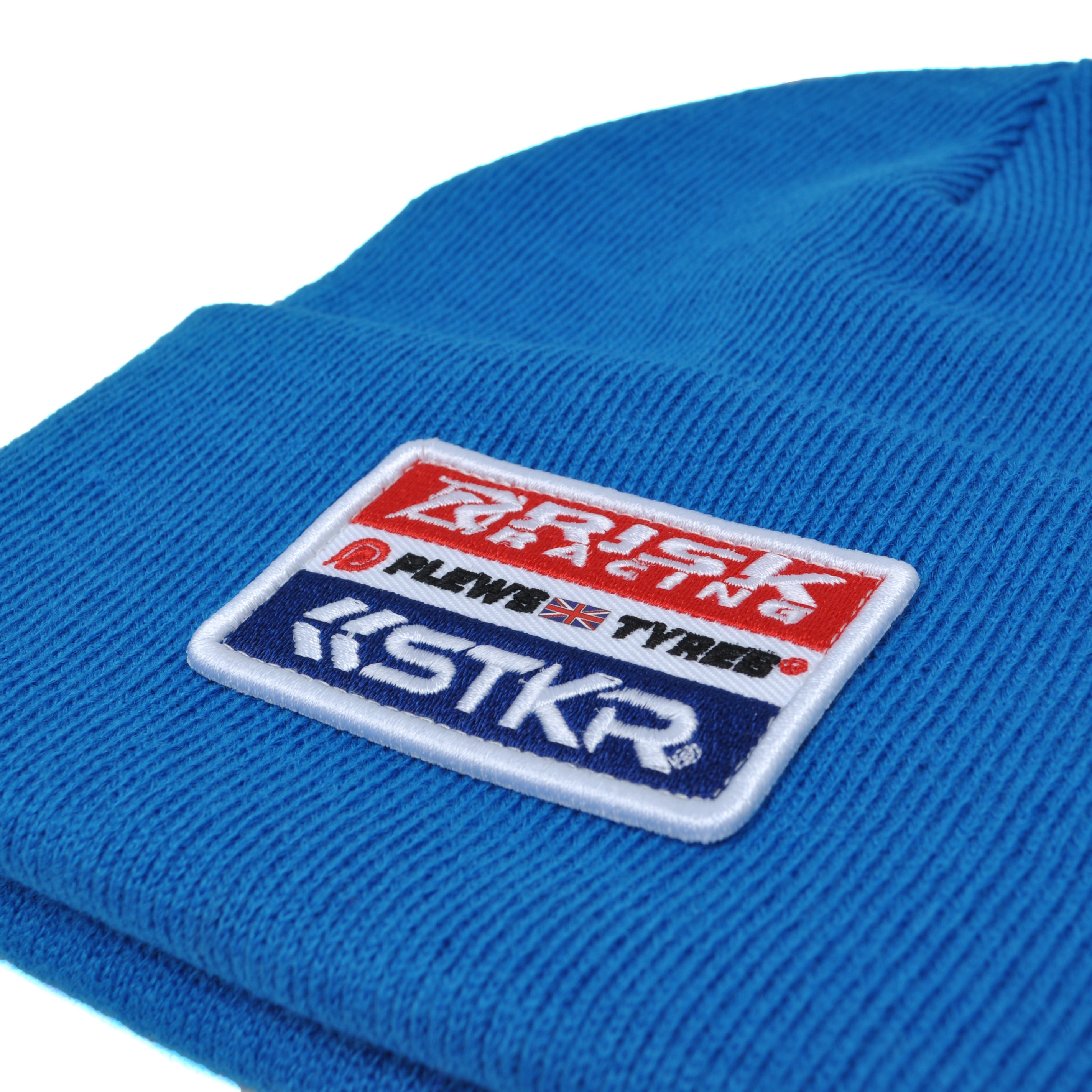 STKR Blue Team Beanie - Warm Winter Skull Cap for Men & Women - Perfect for Outdoor Sports, Hiking, and Casual Wear