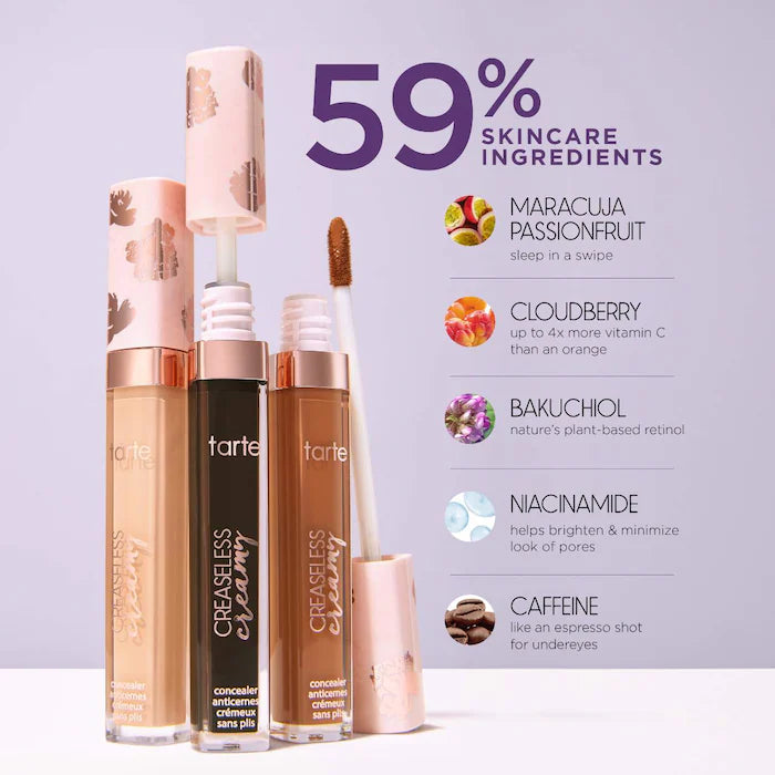 Tarte Maracuja Creaseless Creamy Corrector - Long-Lasting Under Eye Concealer for Dark Circles & Wrinkles - Perfect for Daily Makeup & Special Occasions