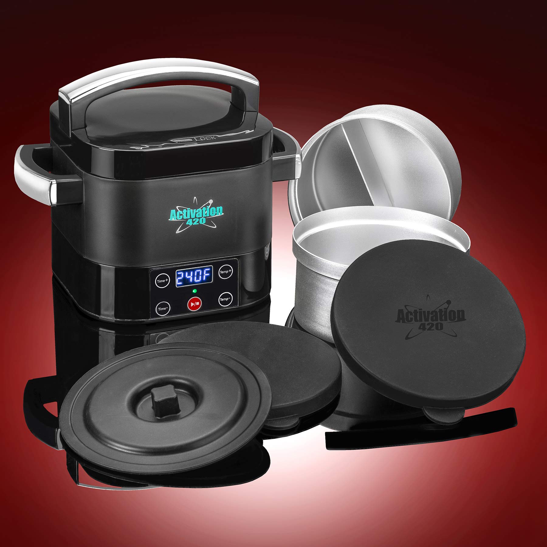 Premium 2-in-1 Herbal Infuser & Decarboxylator Kit - Infuzium Butter, Oil & Tincture Maker with 1-5 Cup Capacity - Activates & Decarbs Up to 2 oz Herbs - Complete Accessories Included - Perfect for DIY Cannabis Cooking, CBD Oil Extraction & Herbal Remedies
