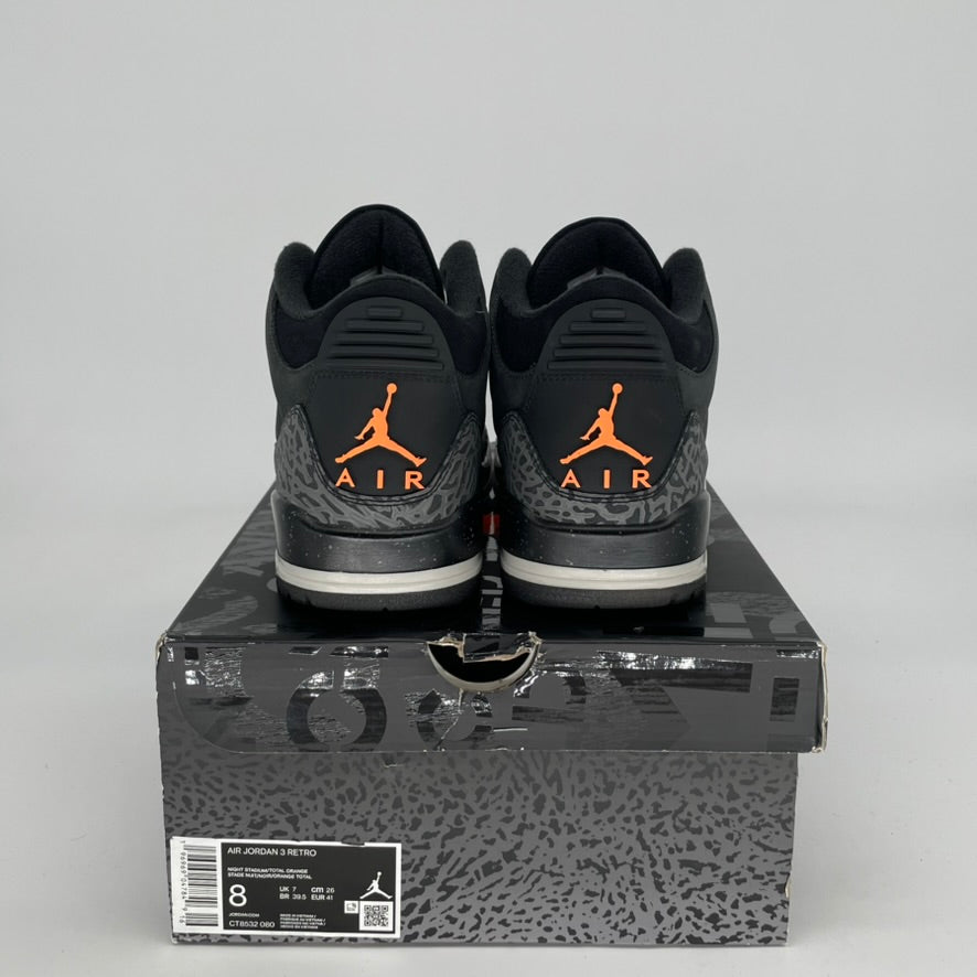 Original Air Jordan 3 Fear Sneakers - Size 8/9.5W (CT8532-080) - Retro Basketball Shoes for Men & Women - Perfect for Streetwear, Gym & Casual Outfits
