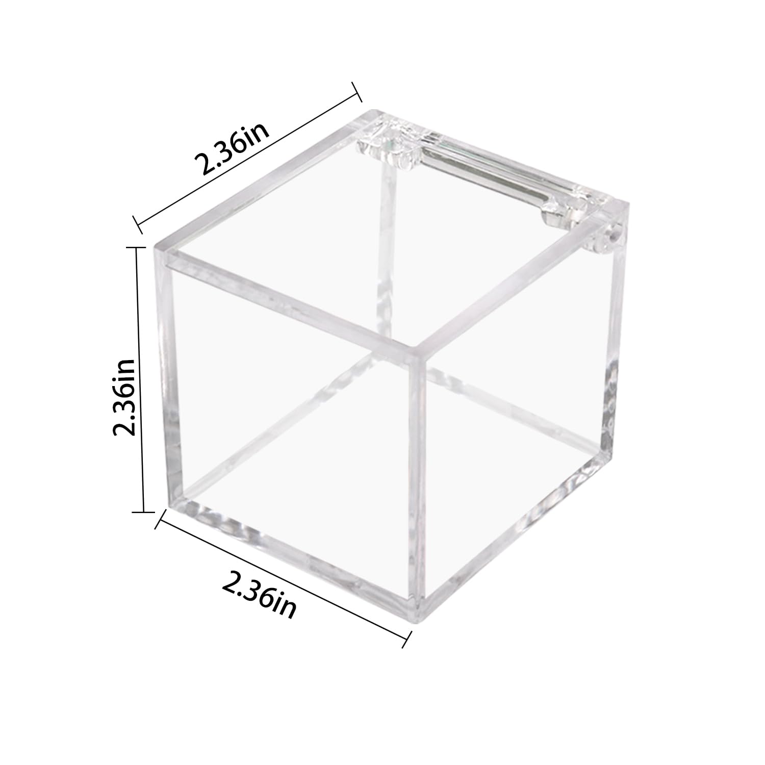 Premium Golf Ball Display Case - UV Protected Acrylic Cube (2.36
