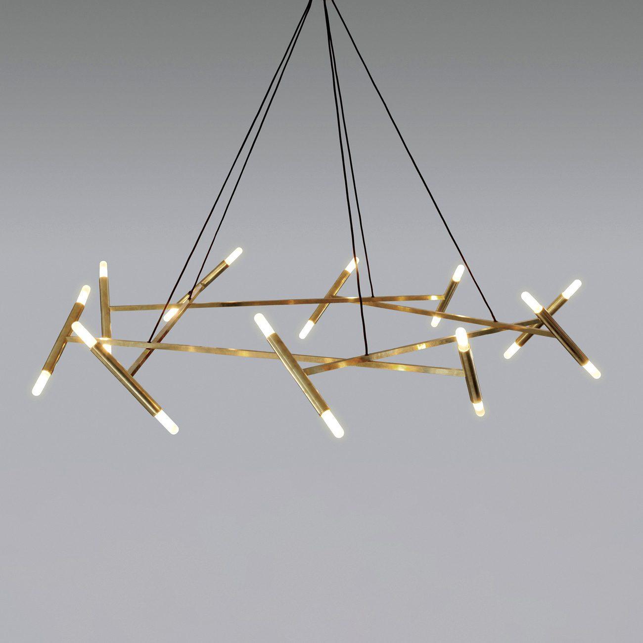 Elegant Le Diamant Crystal Chandelier - Luxury Ceiling Light Fixture for Dining Room, Living Room & Bedroom Decor