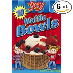 Joy Cone Waffle Bowls - 12 Packs (120 Count Total) - Crispy Sugar Cones for Ice Cream, Desserts & Party Snacks - Perfect for Sundaes, Parfaits & Entertaining Guests