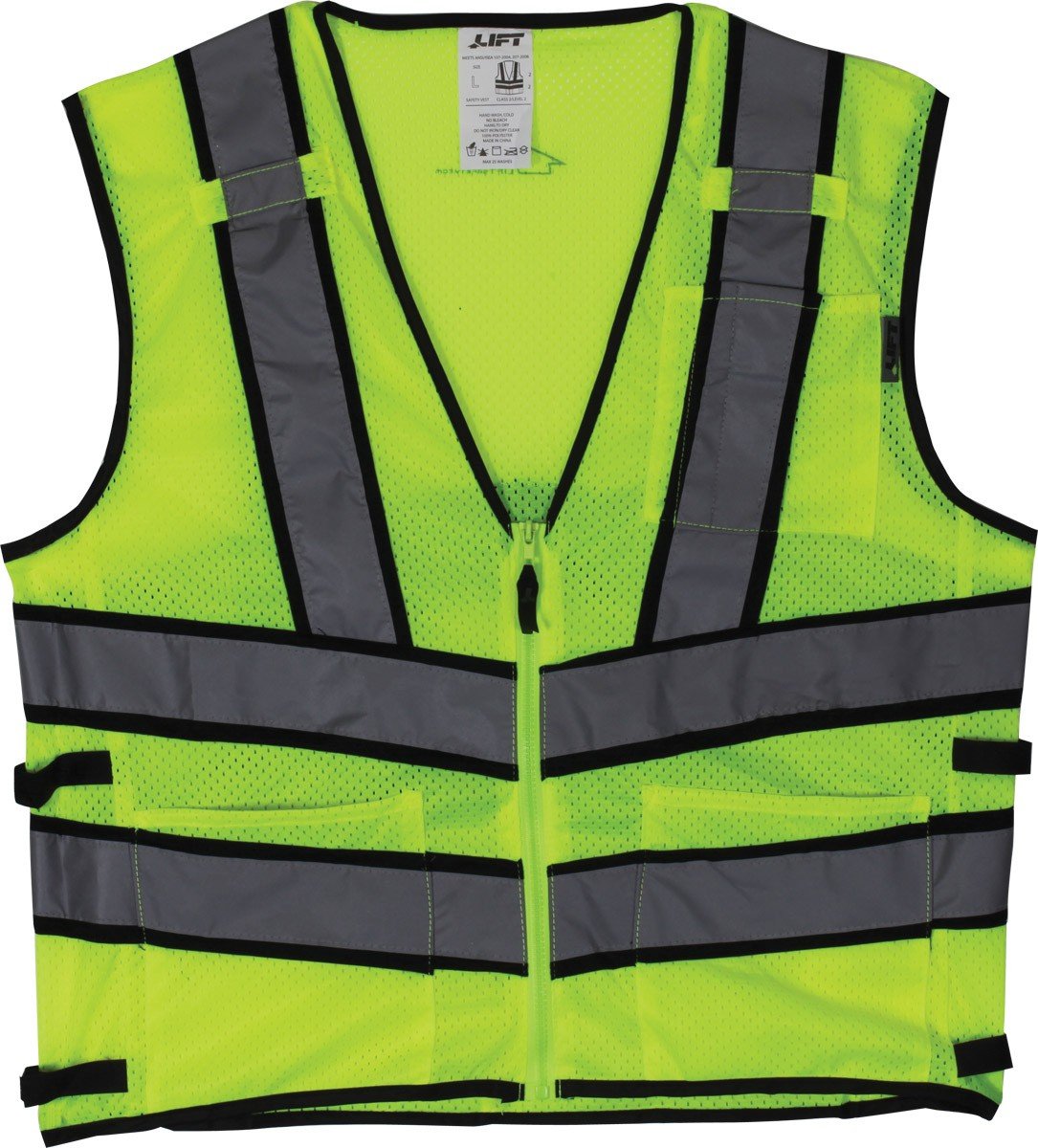 LIFT Safety Viz-Pro2 High Visibility Reflective Vest for Construction, Road Work & Outdoor Activities - ANSI Certified for Enhanced Safety