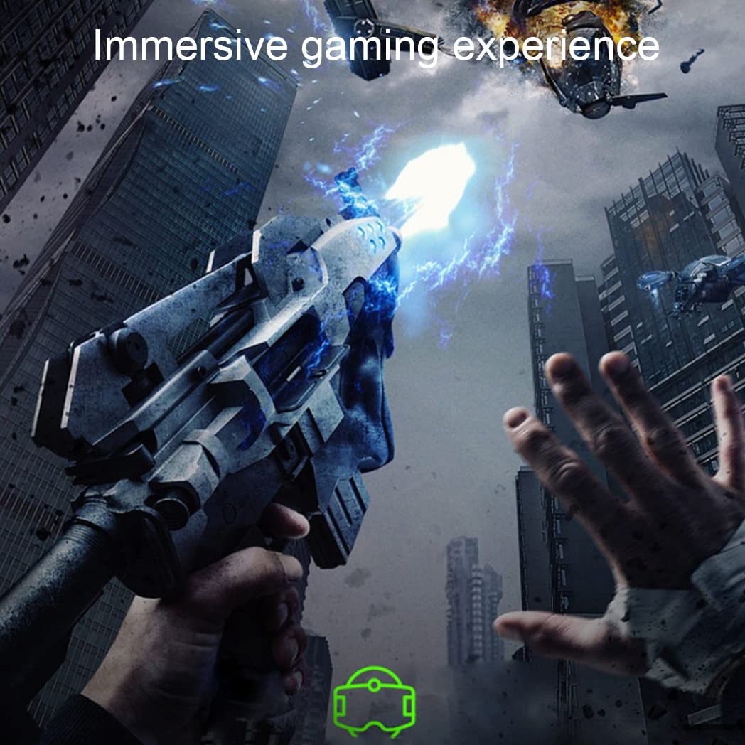 3D VR Headset with Bluetooth Controller - Compatible with iPhone 13 Pro Max/13 Pro/13/12/11, Samsung Galaxy S21, Huawei & Xiaomi Series - Immersive Virtual Reality Gaming & Movie Experience for Home Entertainment