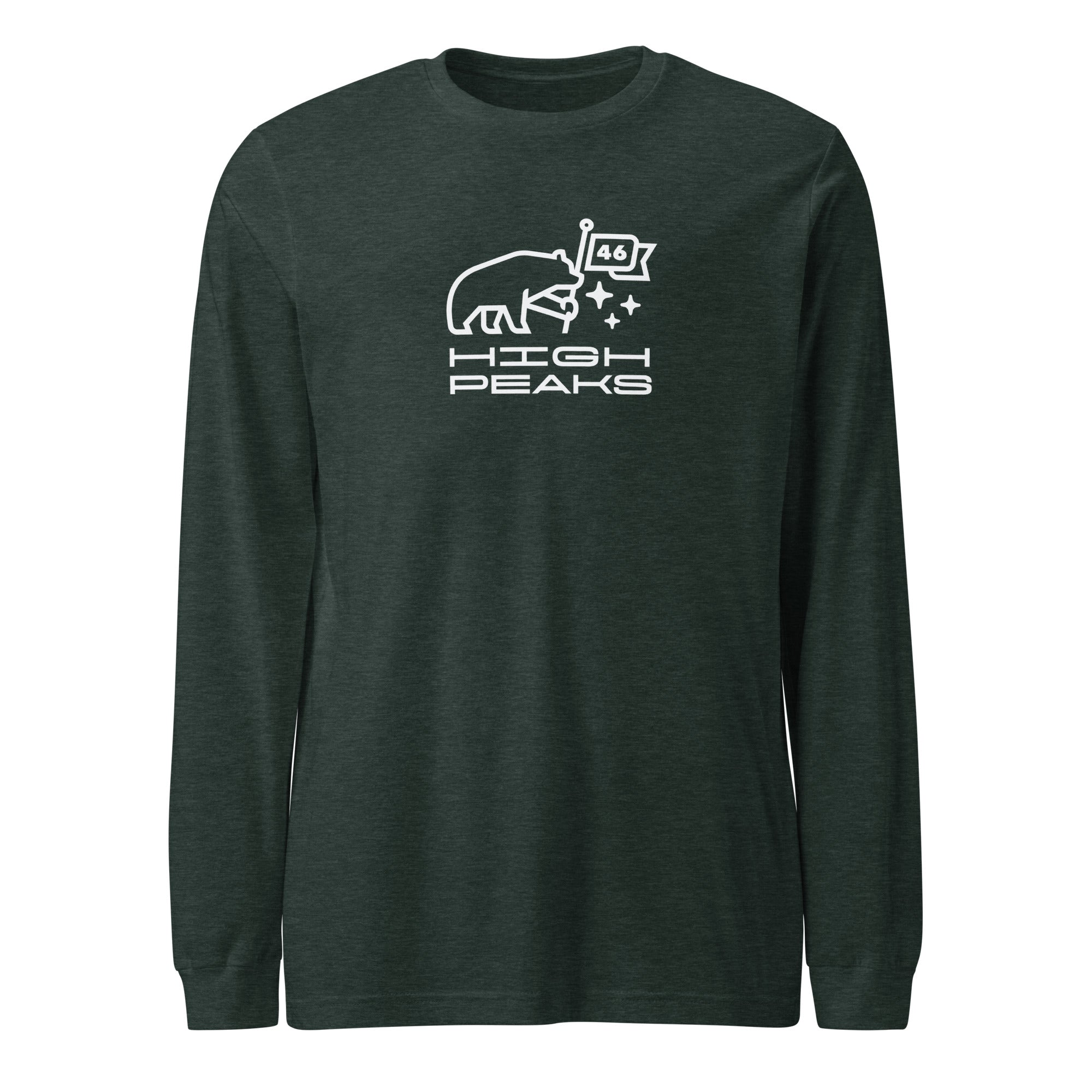 46 High Peaks Long Sleeve Hiking Shirt for Men & Women - Moisture Wicking, Breathable Outdoor Performance Top for Climbing, Camping & Trail Adventures