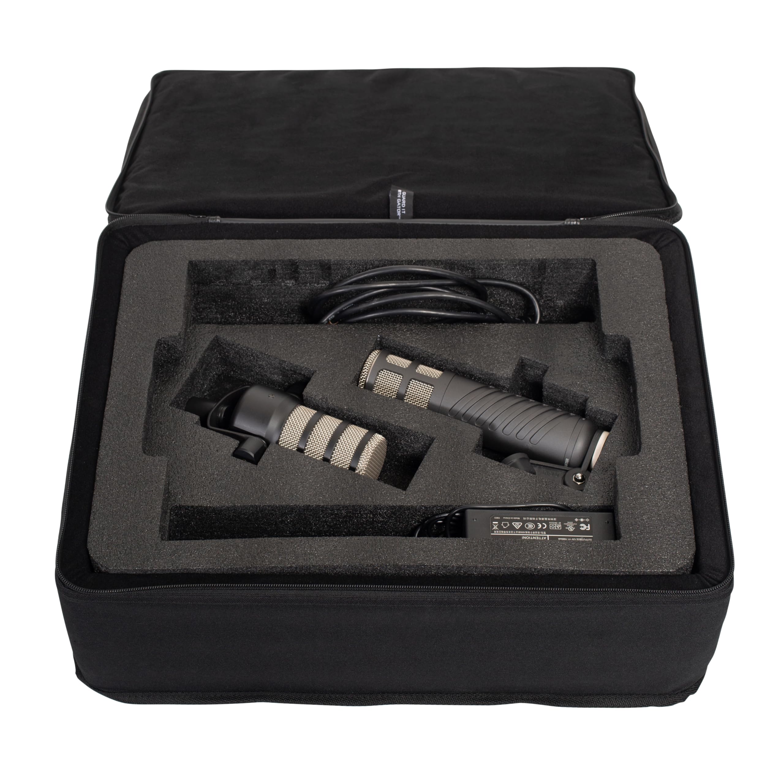 Gator GL-RODECASTER2 Lightweight Protective Case for RODECaster Pro & 2 Microphones - Perfect for Podcasting, Streaming & Studio Recording On-The-Go
