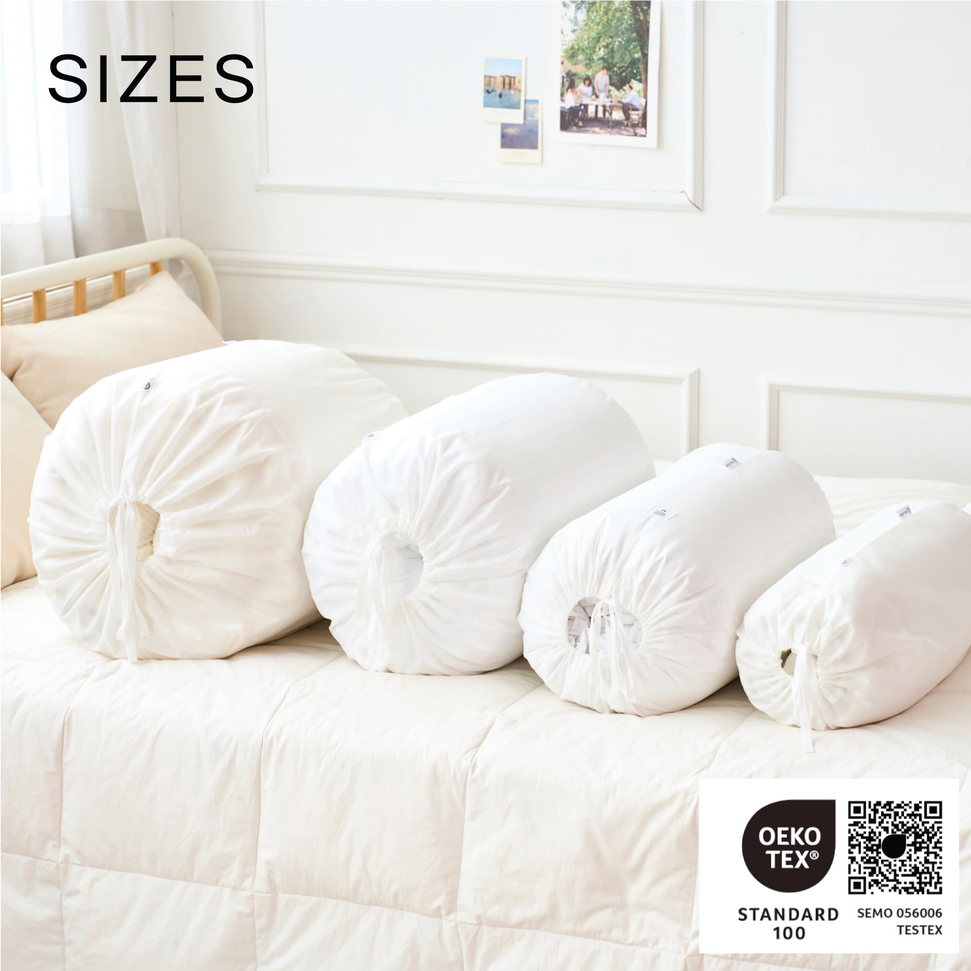 Roll & Stack Storage Bags for Comforters, Blankets & Clothes - XL 80L Space Saving Organizer (2-Pack, White) | Dustproof, Washable Premium Fabric for Closet & Underbed Storage | Perfect for Seasonal Clothing & Home Organization