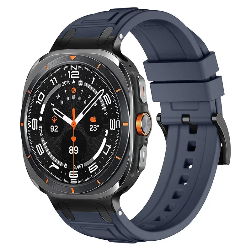 Rocky Silicone Sports Band for Samsung Galaxy Watch Ultra - Durable, Comfortable & Sweatproof Strap for Running, Gym & Outdoor Activities