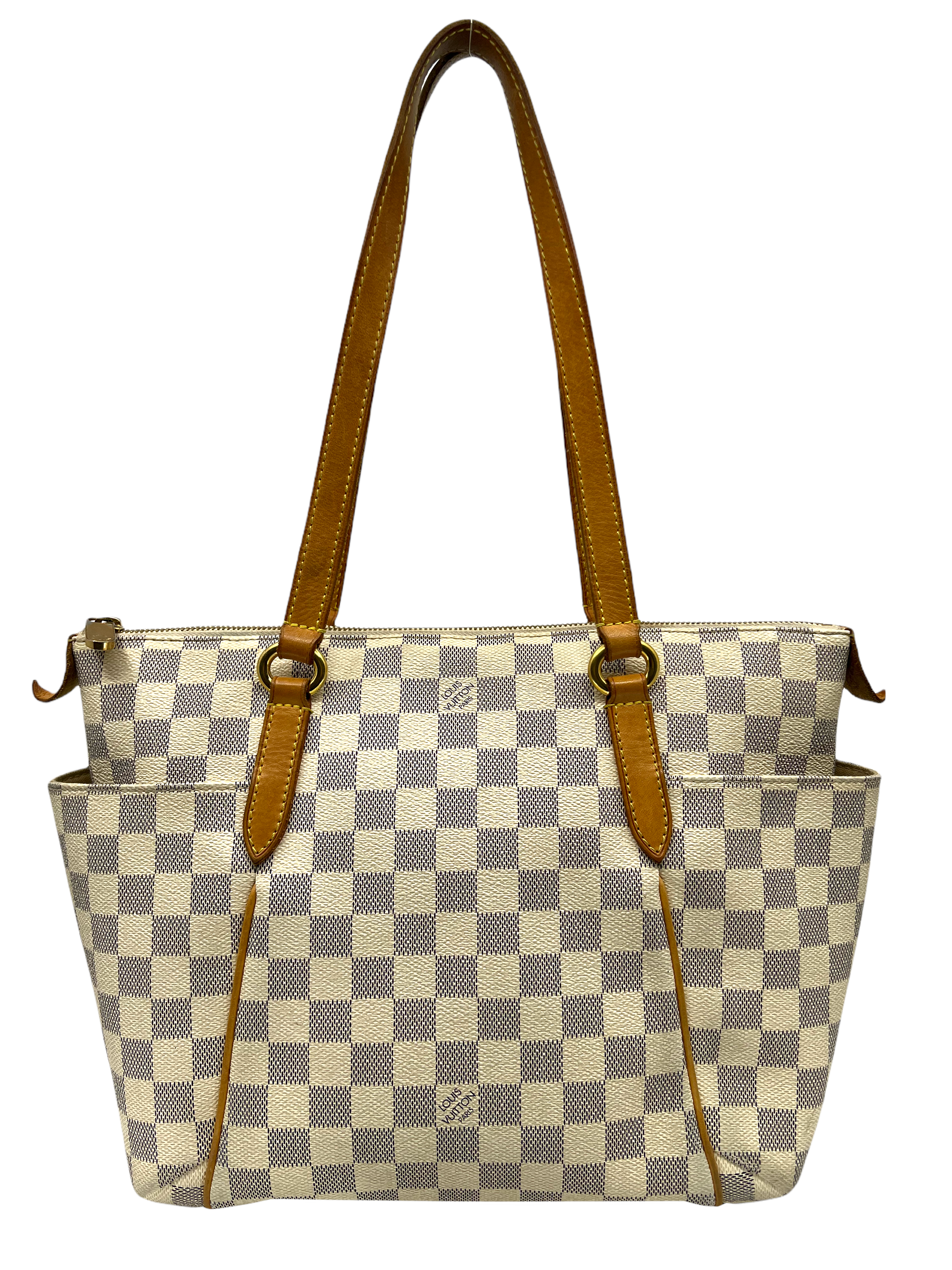 Authentic Louis Vuitton Damier Azur Canvas Totally PM Handbag - Stylish Women's Shoulder Bag for Work, Travel & Everyday Use