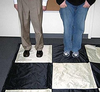 MegaChess Mega Chess Game Mat - Oversized Nylon Chess Board for Indoor & Outdoor Play - Perfect for Family Game Nights, Picnics, and Backyard Fun