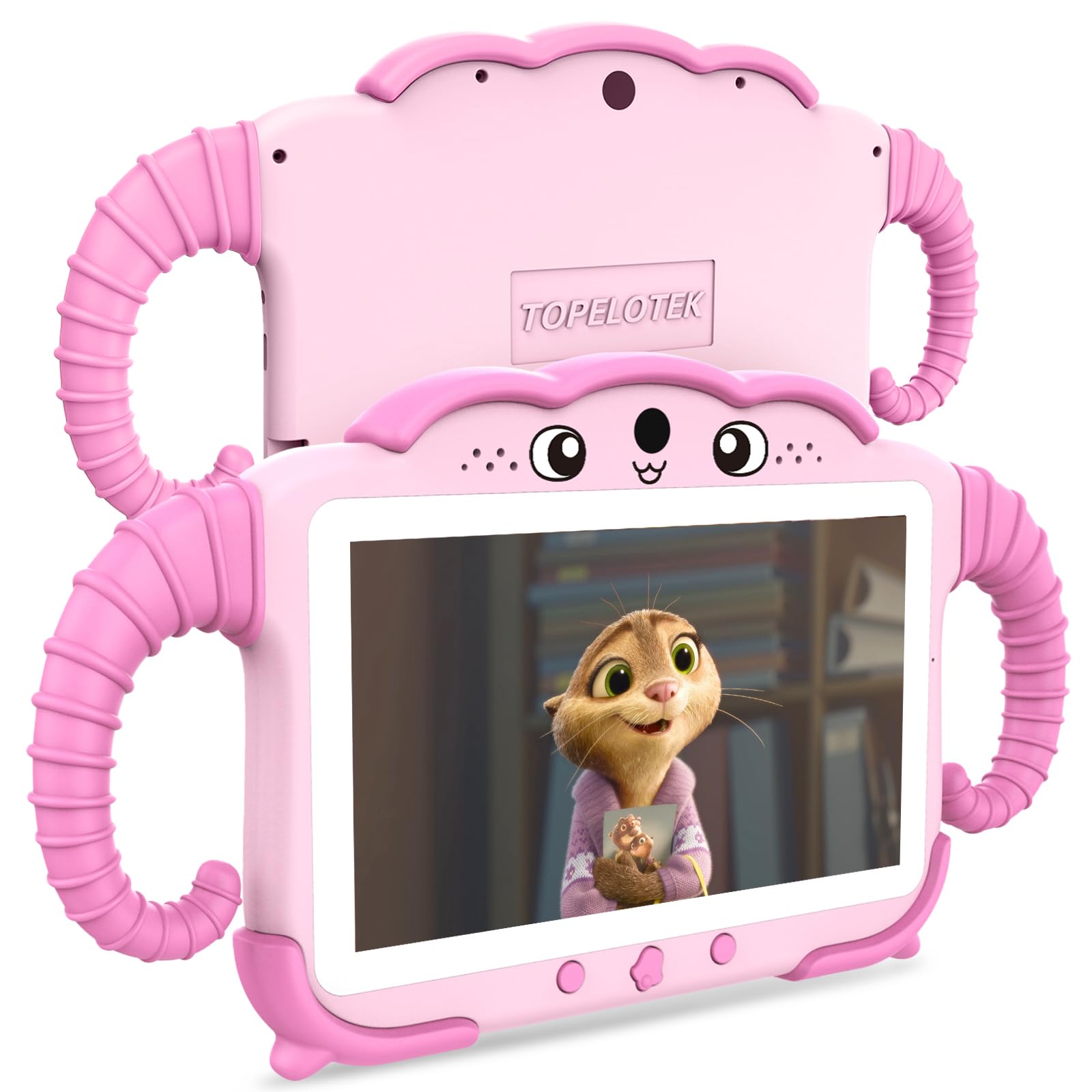 7IN Kids Tablet 32GB - Android Learning Tablet for Toddlers & Children with Educational Games, HD IPS Screen & Parental Controls - Perfect for Homeschooling & Early Learning (Pink)