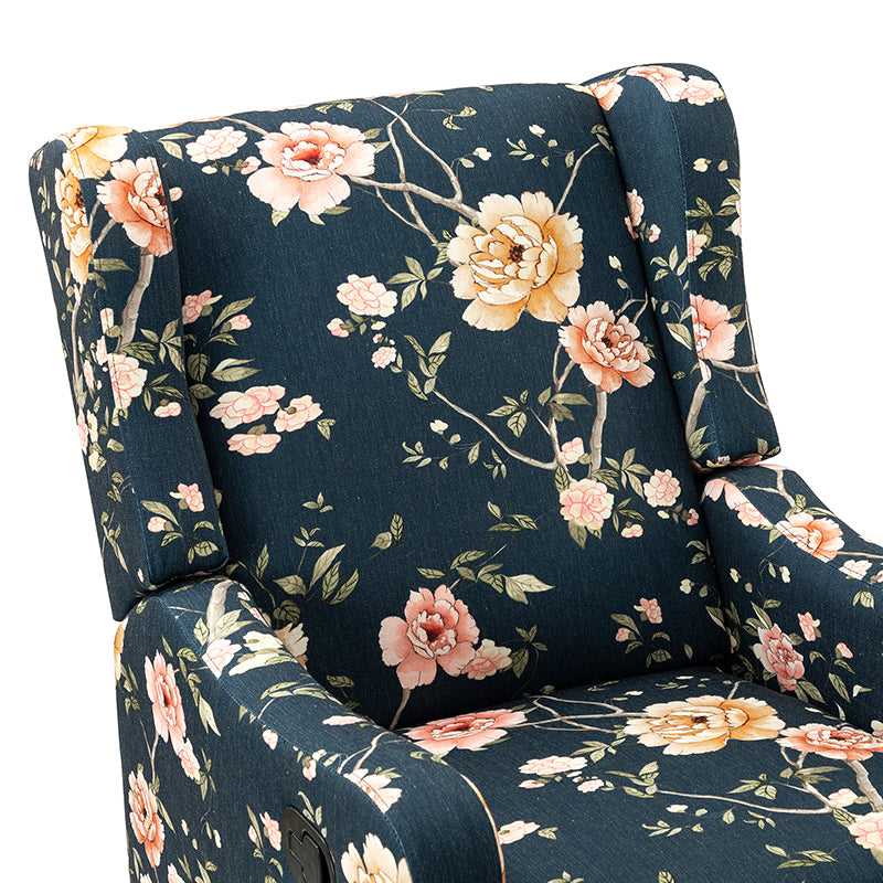 Damian Manual Swivel Glider Recliner Chair - Comfortable Living Room Furniture for Relaxing, Reading & Nursing
