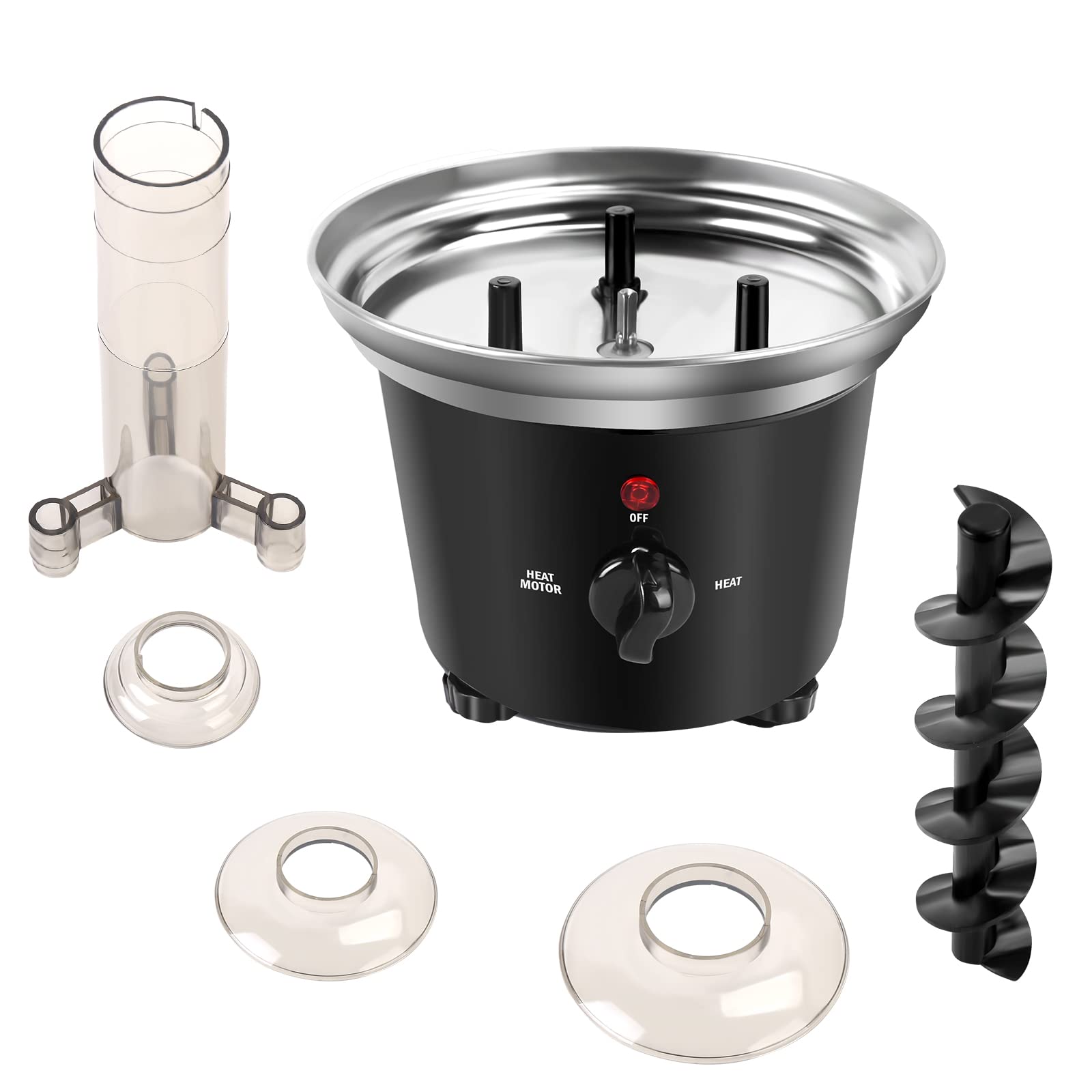 3-Tier Chocolate Fountain Machine - BPA-Free Plastic Melting Warmer for Chocolate & Cheese (1.2L Capacity) | Perfect for Weddings, Birthday Parties & Catering Events | Indoor & Outdoor Dessert Station Centerpiece