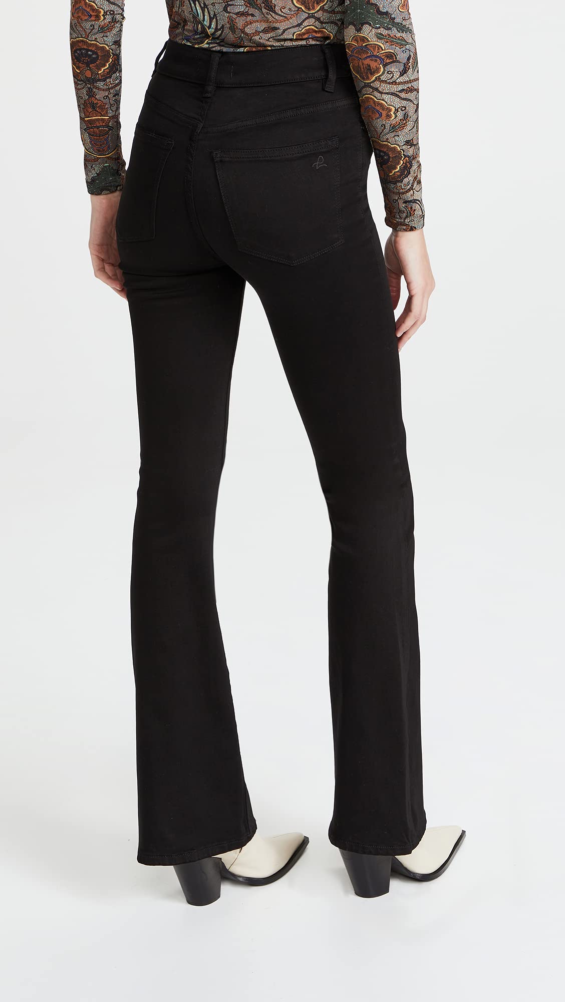 DL1961 Women's Bridget Mid Rise Bootcut Jeans - Stretch Denim Pants for Casual Wear & Everyday Comfort | Perfect for Work, Weekend Outings & Date Nights