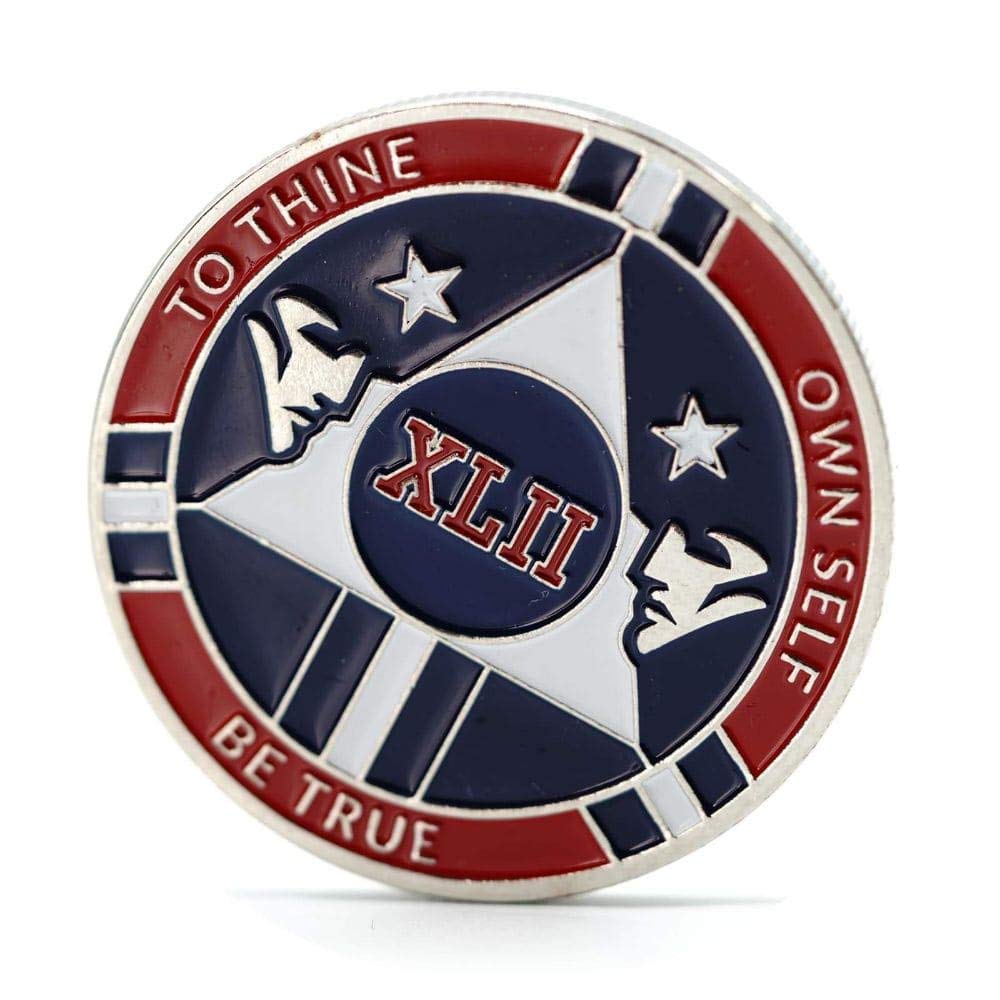 Red and Blue Double Patriot Yearly AA Medallion with Coin Capsule - Alcoholics Anonymous AA Chip 1-50 Years - Perfect for Recovery Milestones, Sobriety Gifts & AA Meeting Celebrations - MyRecoveryStore