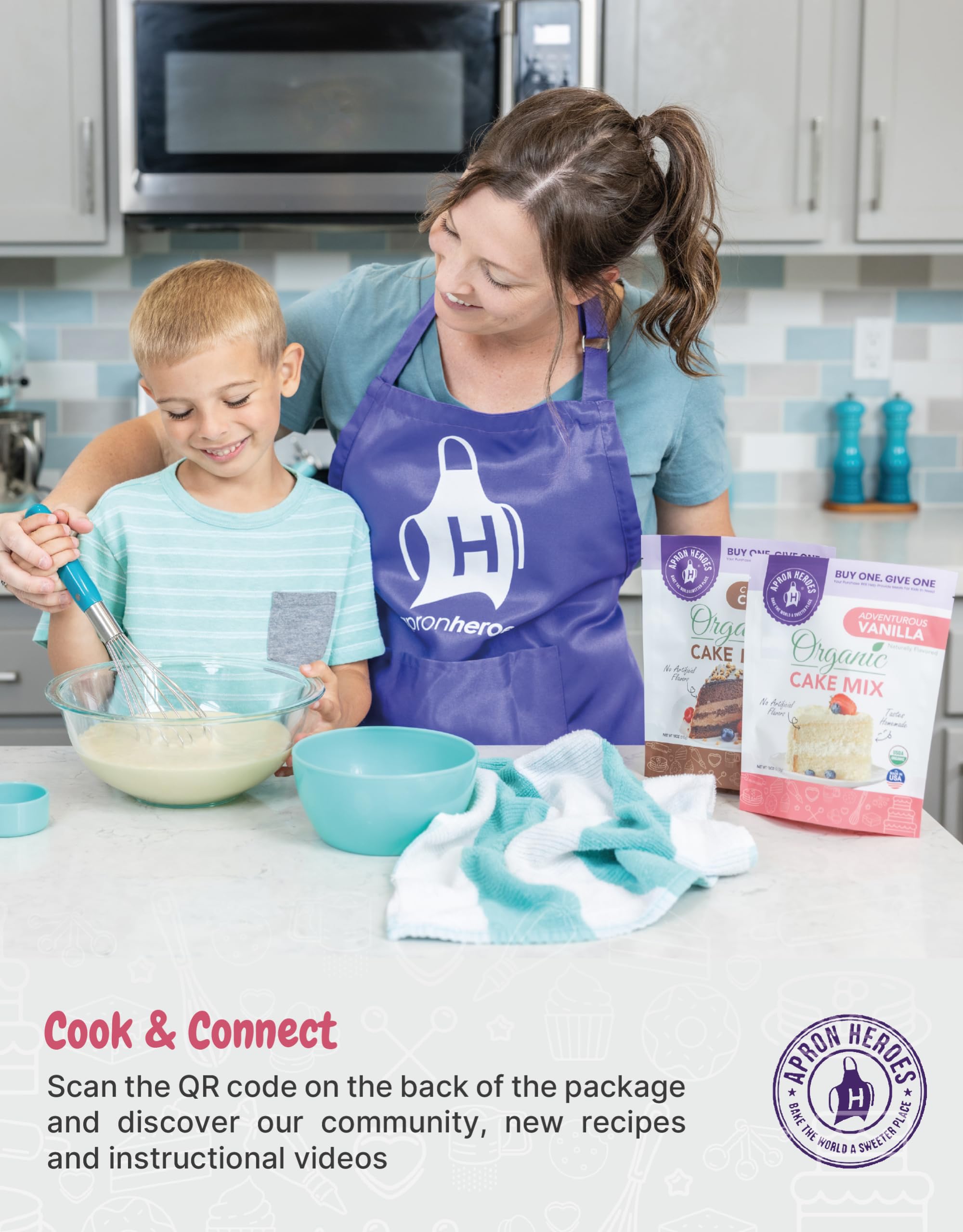 APRON HEROES Ultimate Cake Pop Kit - Organic Chocolate Cake Mix, 120 Lollipop Sticks, Melting Pot & Silicone Tools | Complete DIY Cake Pop Making Set for Birthday Parties, Baby Showers & Holiday Treats